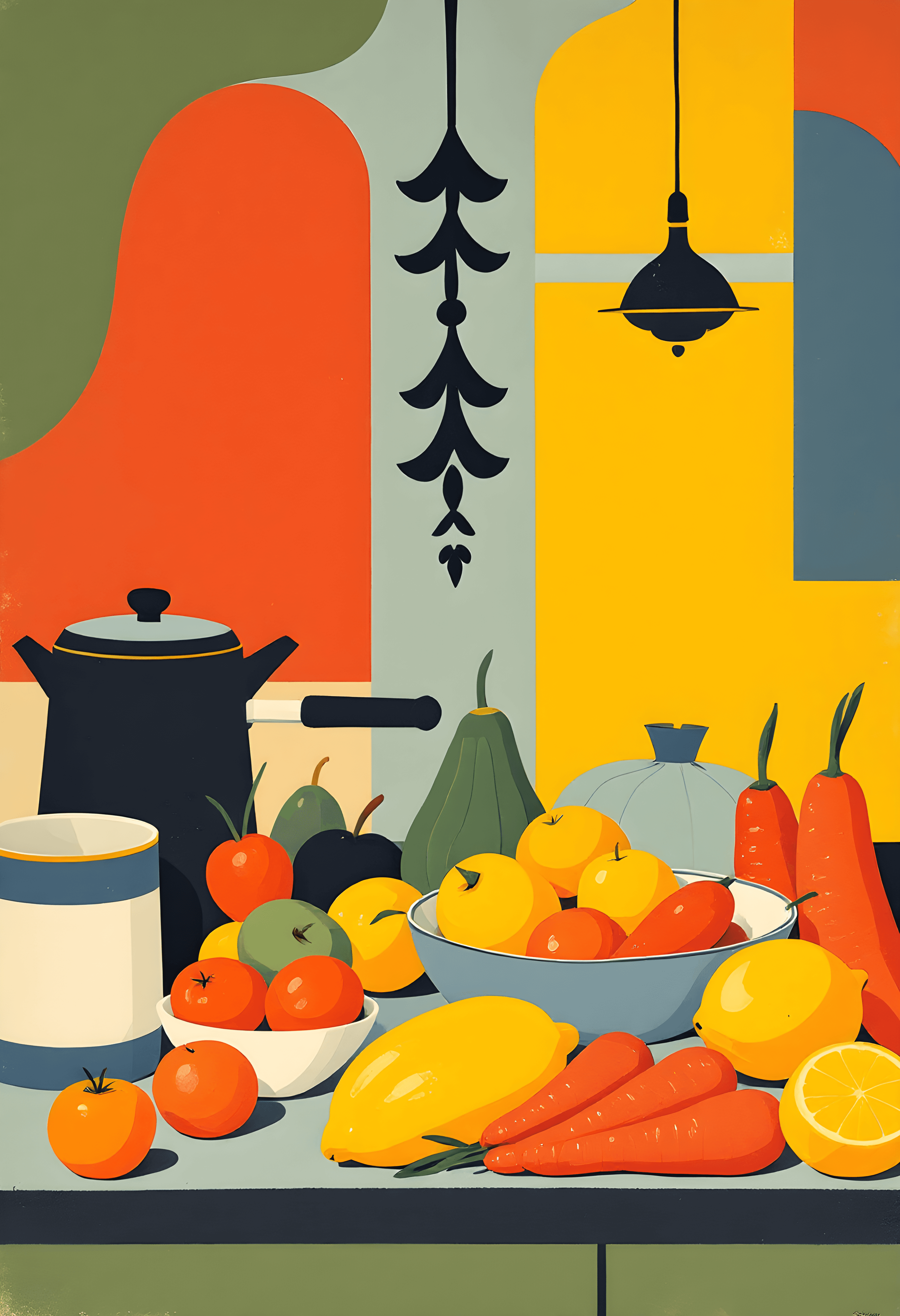 Vintage Italian kitchen scene #4