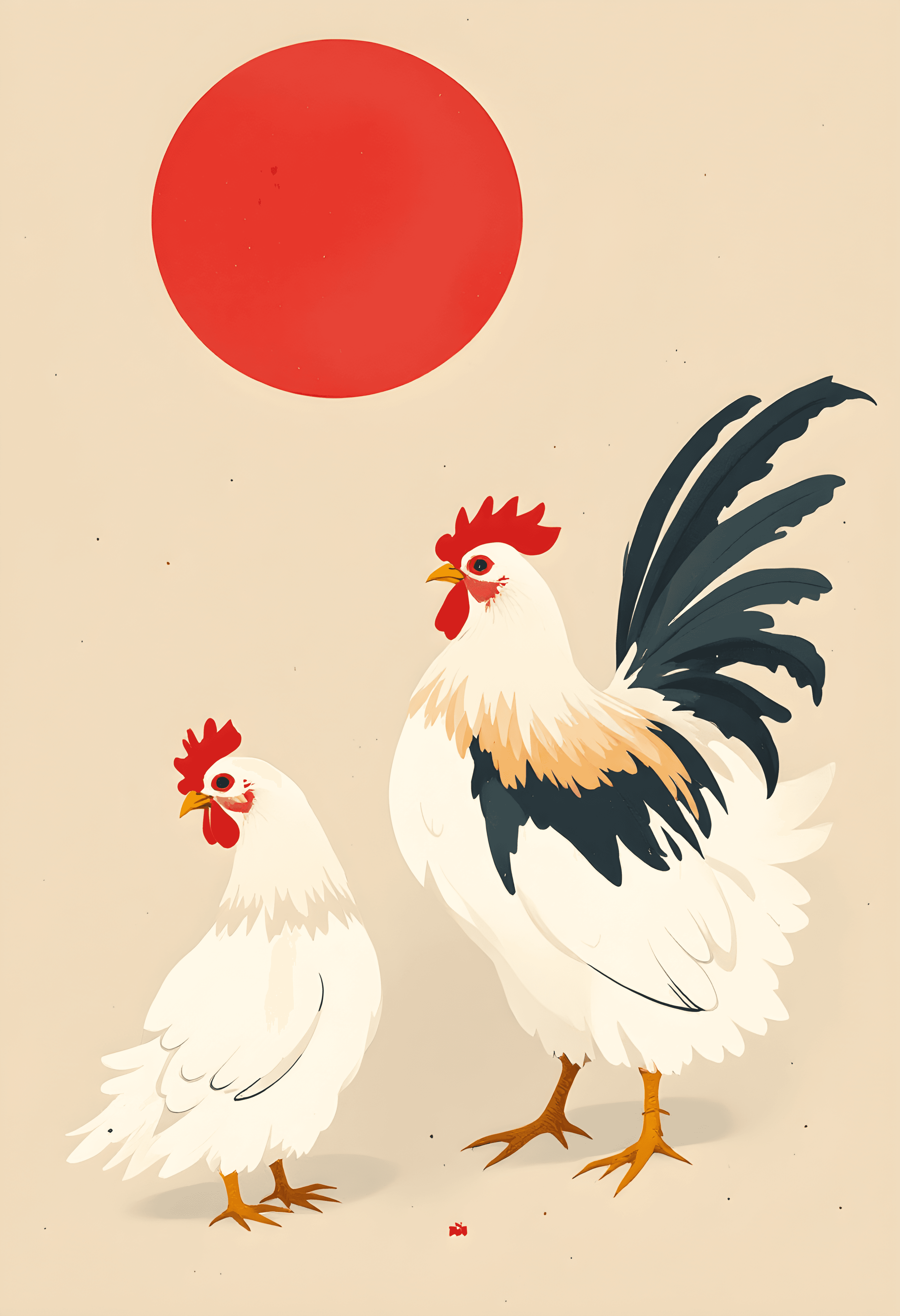 Chickens Portrait
