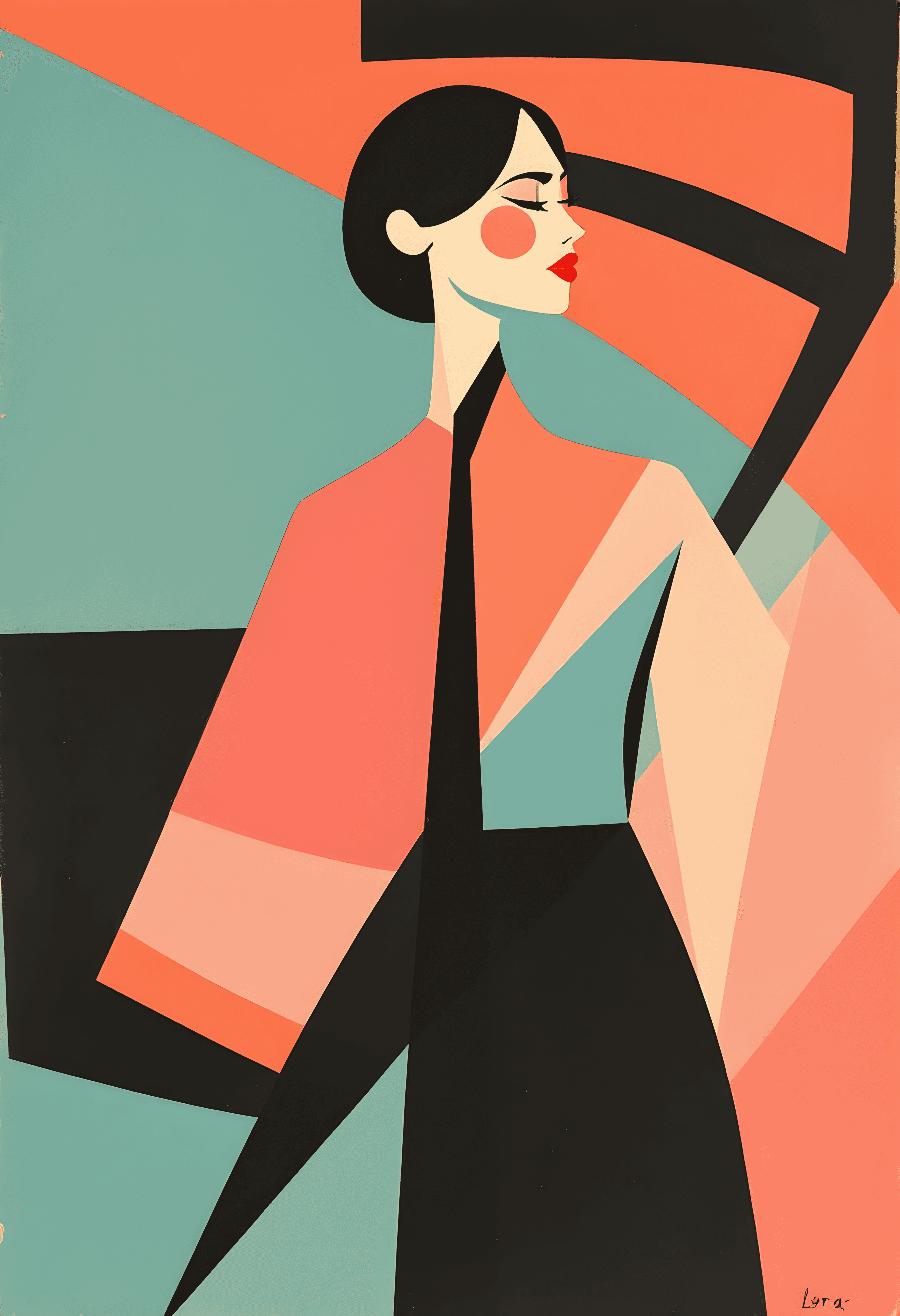 Vintage Italian department store poster