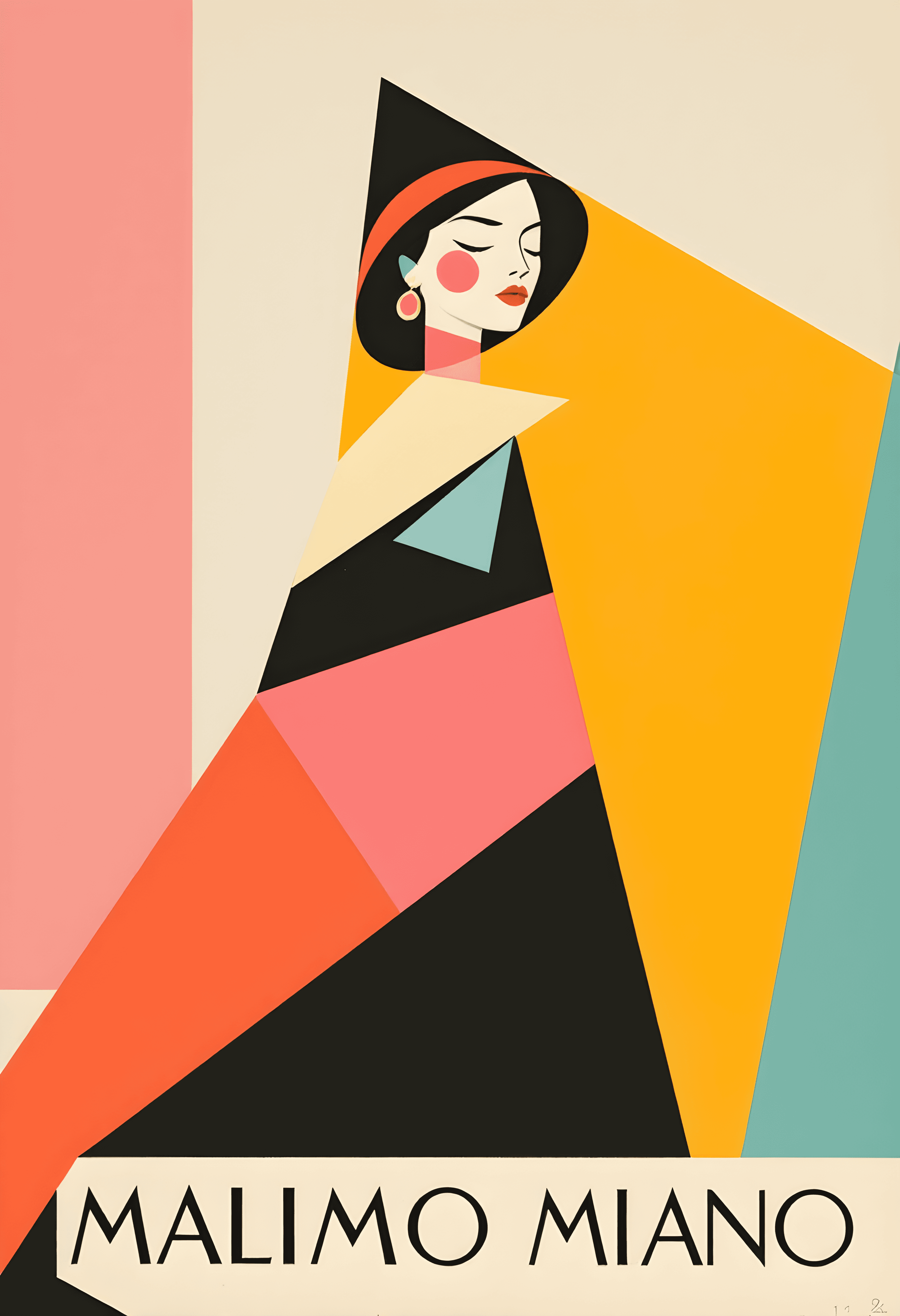 Vintage Italian department store poster #3