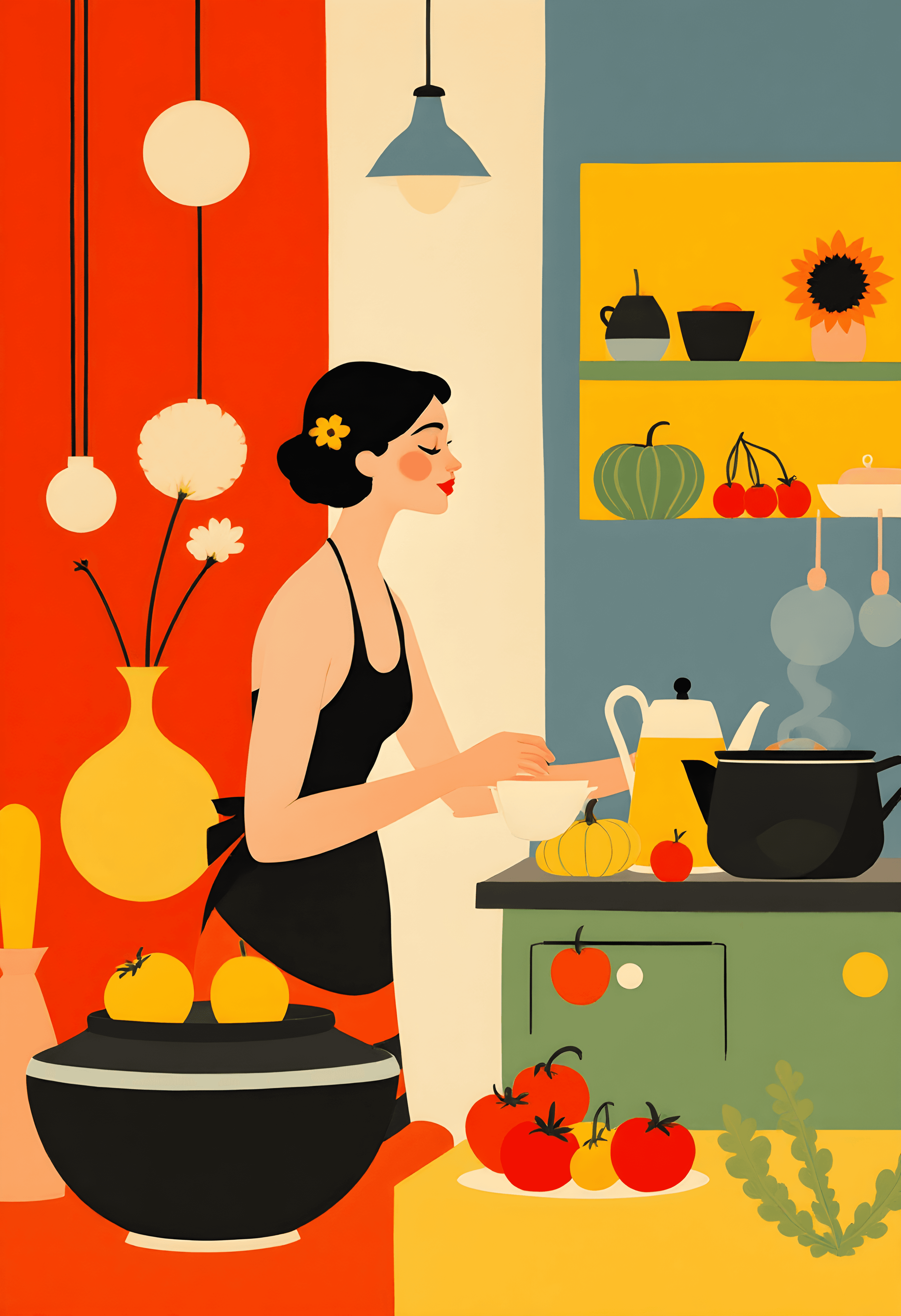 Vintage Italian kitchen scene #2