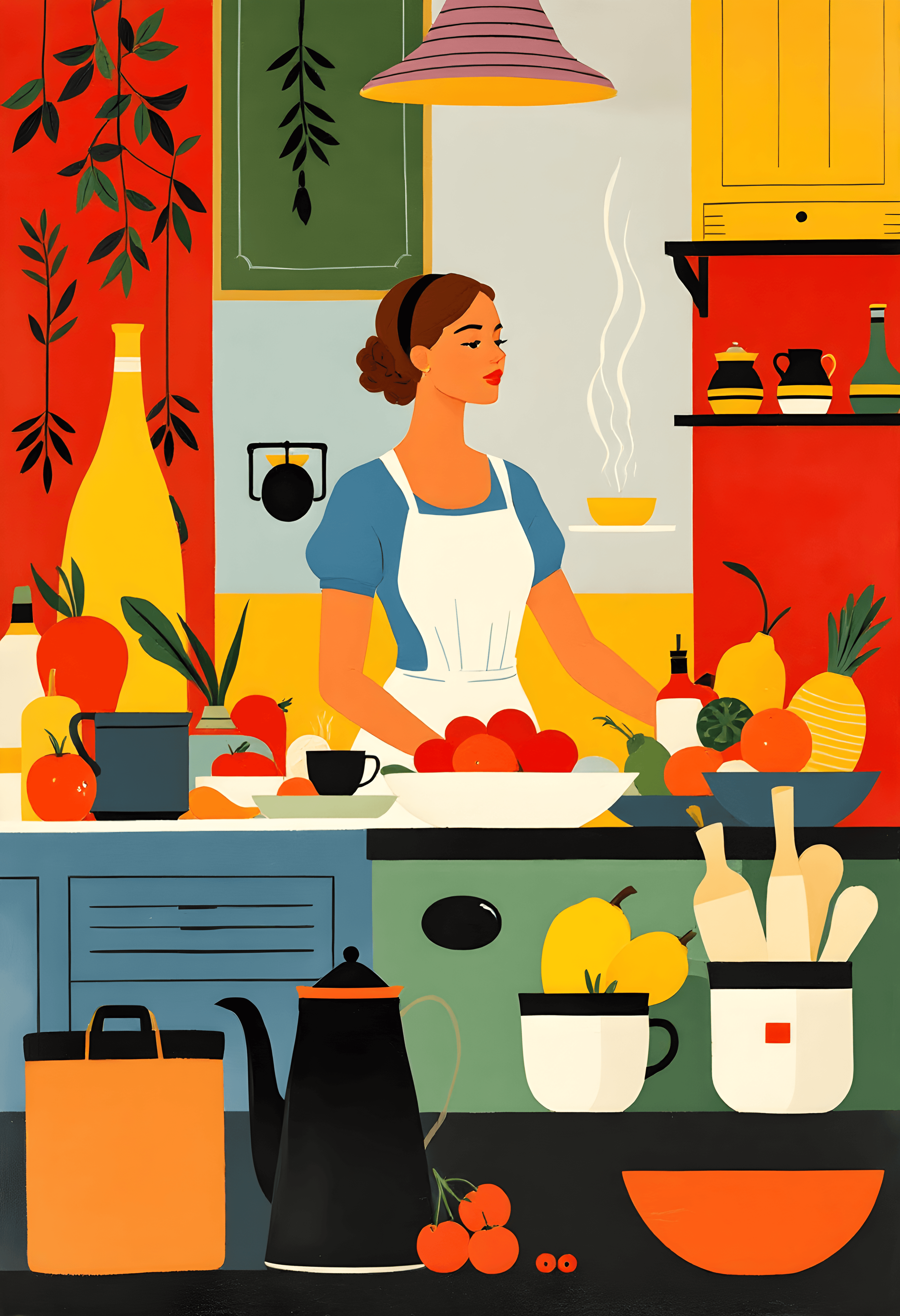 Vintage Italian kitchen scene #3